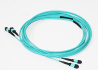 20FT 24 Fibers Fiber Optic MPO MTP Cable MPO To MPO Female Aqua OM3 Trunk