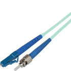 LC to LC Fiber Optic Patch Cables Blue Color 50 125um Orange Two Cores