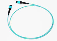 Multimode OM3 Fiber Optic MPO MTP Cable Yellow Flat LSZH Broadband