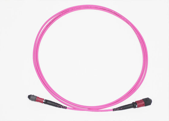 Multimode OM4 100ft Fiber Optic MPO MTP Cable OFNP Patch Cord